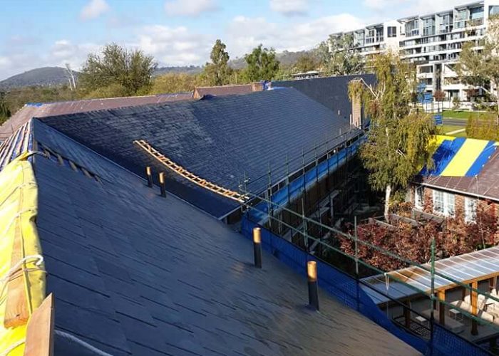 Big slate roofing works in Melbourne